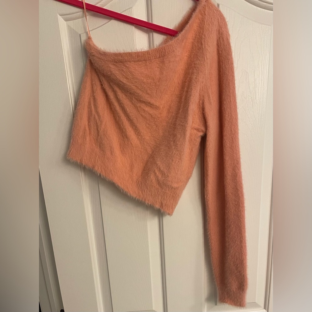 Pink one shoulder top